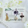 6 pcs Modern cute cartoon waterproof PET pocket sticker Creative stickers children's cute pocket sticker Scrapbooking Material