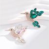 New Shiny Rhinestone Crystal Parrot Bird Brooch Vintage Animal Badge Lapel Pin Suit Coat Dress Party Jewelry Accessories Gifts