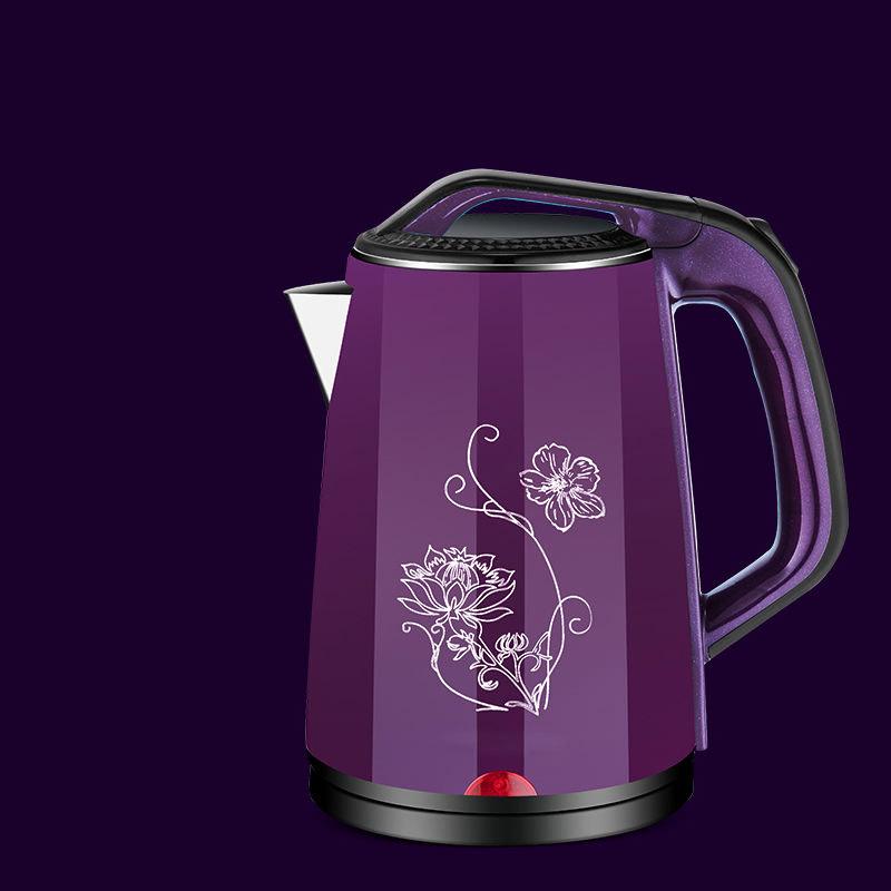 2.3L Heat Preservation Electric Kettle Household Anti-dry-burning Large-capacity Kettle Double-layer Anti-scalding Stainless Steel Kettle