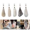 Plush Cosplay Toy Tail Keychain Fox Tail Shape Soft Keyrings Colorful Handbag Decoration Key Pendant Keyring Charm