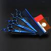 4 Kit 5 Color Professional 7 '' Pet Grooming Hair Cutting Scissors Dog Thinning Barber Haircutting Shears Hairdressing Scissors