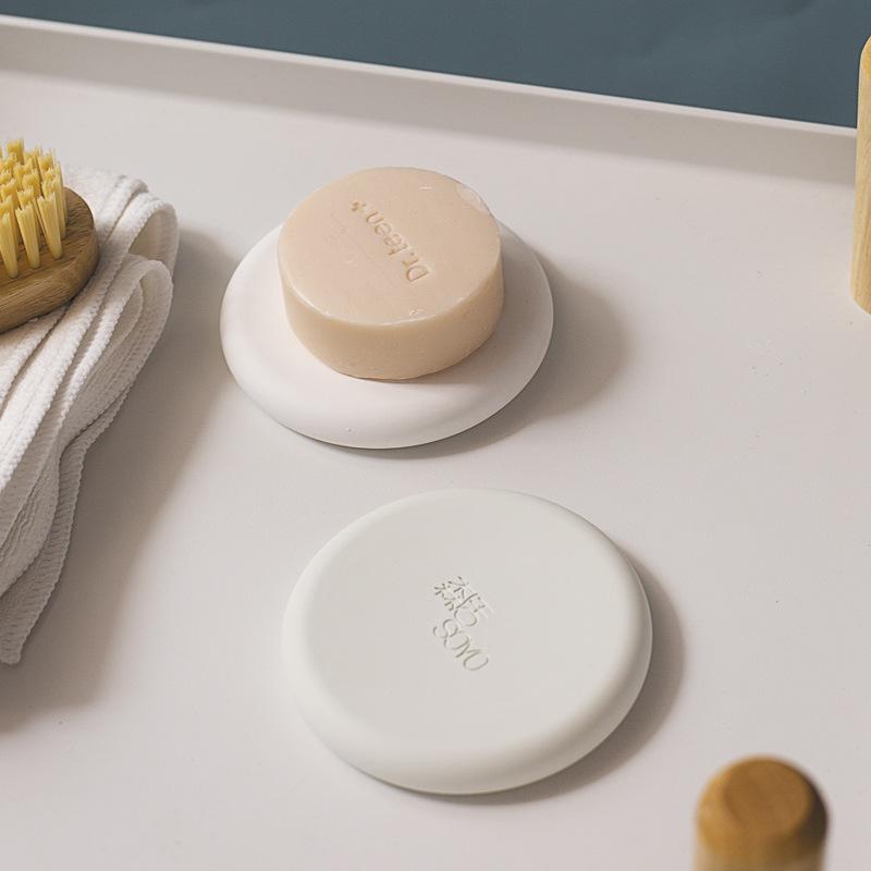 Bathroom Diatomaceous Earth Soap Holder Water-absorbent and Odorless Washbasin Diatomaceous Earth Soap Holder