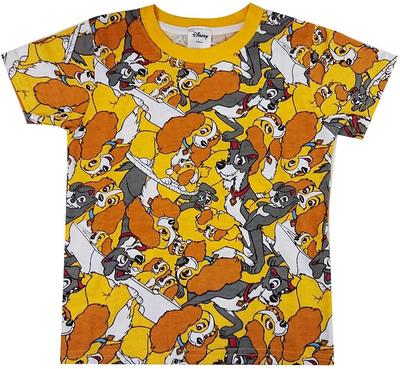 Disney Pixar Lady and the Tramp T-Shirt, Yellow, 130cm, AWDS7272