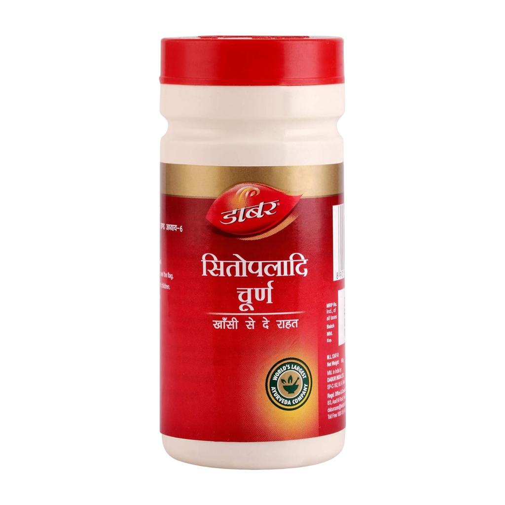 Dabur Sitopaladi Churna 60gm Powder Pack of 1 | Natural Relief for Cold & Respiratory Health