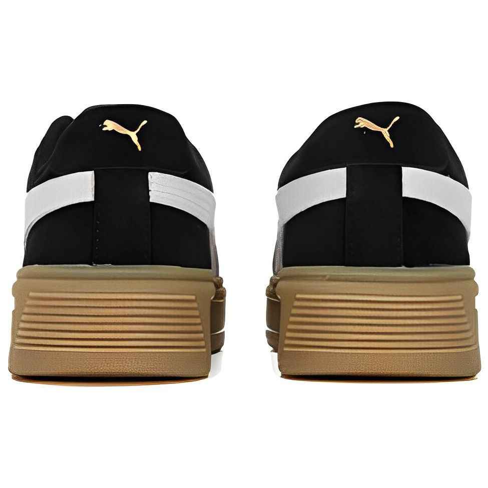 Puma  Smash Platform V3 Black Gum Women Sneakers White Gold 391942-02
