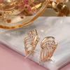 Stylish Copper Zircon Earrings for Women and Girls