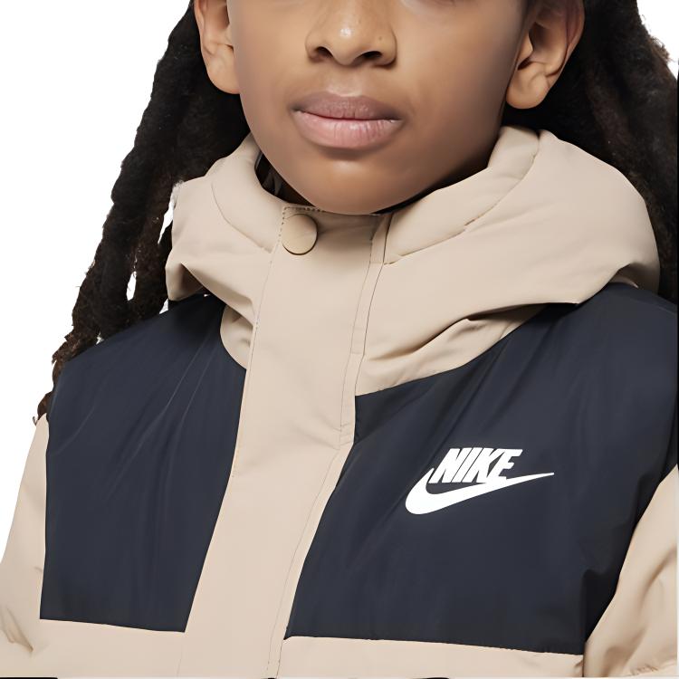 Nike Pūkinė striukė Laisvalaikio Vandeniui atspari Šilta Vaikams Striukės Geltona HQ7155-200