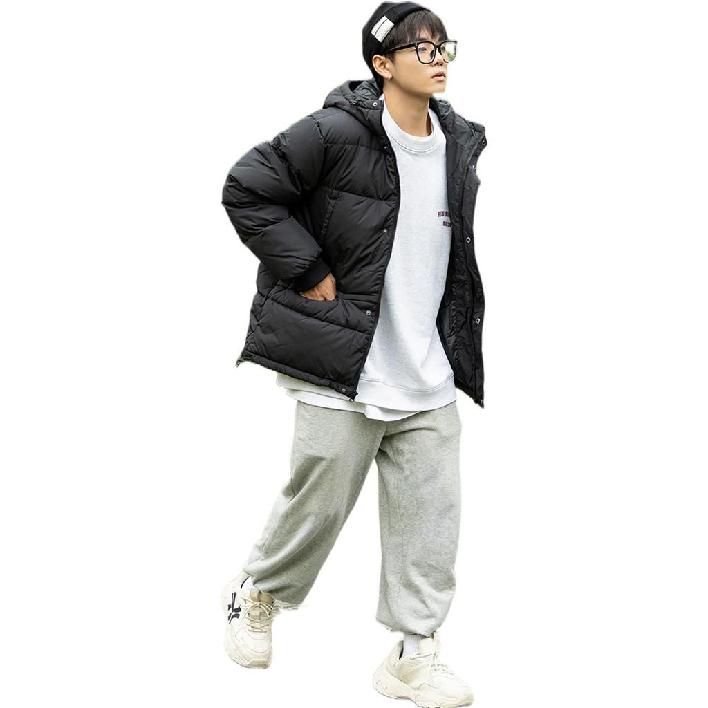 New Balance Winter Padded Down Jackets Men's Black Hooded Moderate Other AMJ23344-BK