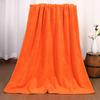 Solid Color Thickened Microfiber Polyester-Cotton Beach & Bath Towel Set