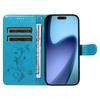 For iPhone Air PU Leather Cases Flower Pattern Wallet Stand Phone Cover with Strap