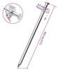 VidaXL Piquets de tente 24 pcs 19,5 cm 8 mm acier galvanisé, piquet de sol, piquet de tente en métal, piquet de tente en 4009358