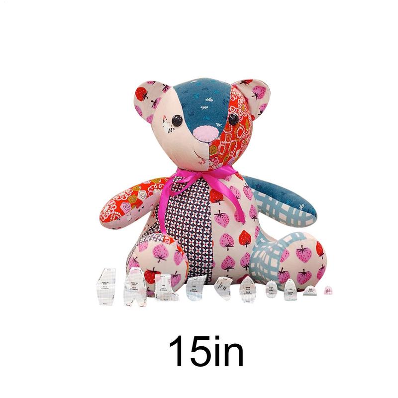 Memory Bears Sewing Template For Beginner Patchwork Ruler DIY Child Toys Acrylic Template Animal Stuffed