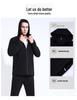 Men's Hooded Quilted Tracksuit - Autumn/Winter Casual Two-Piece Set