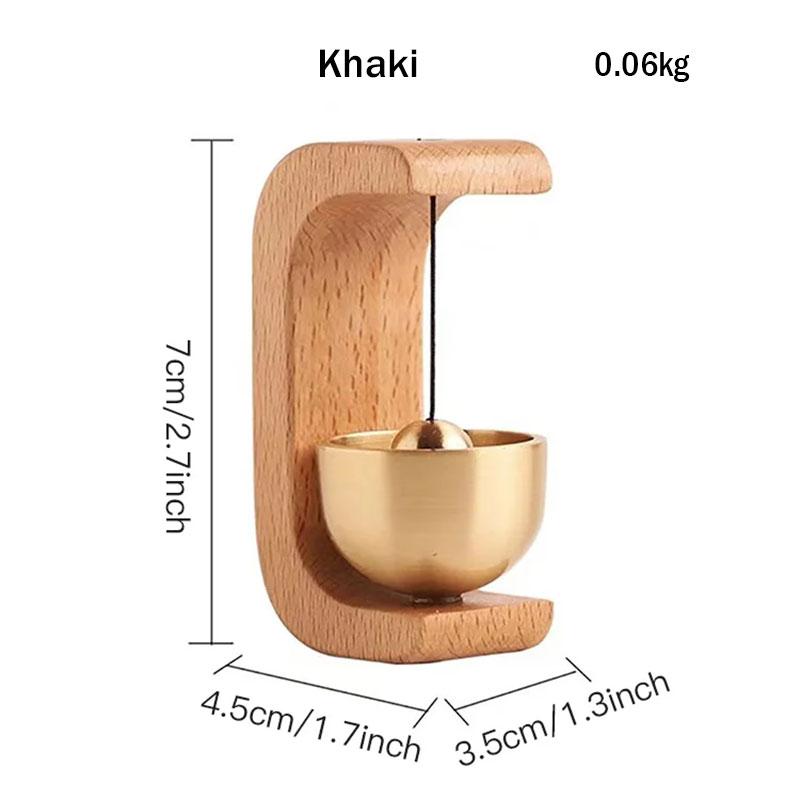 Dopamine Wind-bell Magnetic Inhalation Home Wind-bell Beech Car Into The Door To Remind The Bell Copper Bell Walnut Copper Ornam