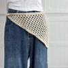 Hollowout Design Head Scarf Multiuse Head Wrap Bandana Crochet Hip Scarf For Women Girl Daily Use and Travel Dressingup