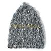 49MD Elegant Handmade Crochet Snood Hair Net Turban Hat for Women with Pearls Bead Decoration Great for Weddings and Parties