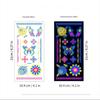 2024 Halloween Body Sticker Fluorescent Butterfly Rose Fake Tattoo Festival Masquerade Party Face Tattoo Sticker
