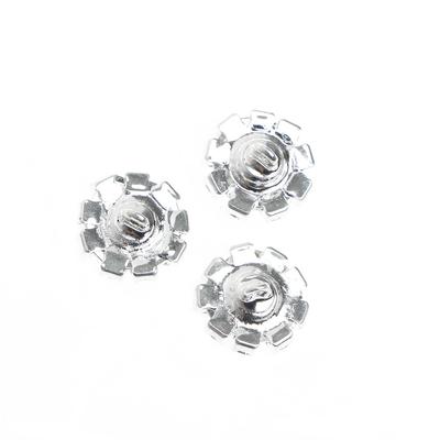 5Pcs 12mm Round for Rhinestone Shank Button Sewing Craft Embellishment DIY