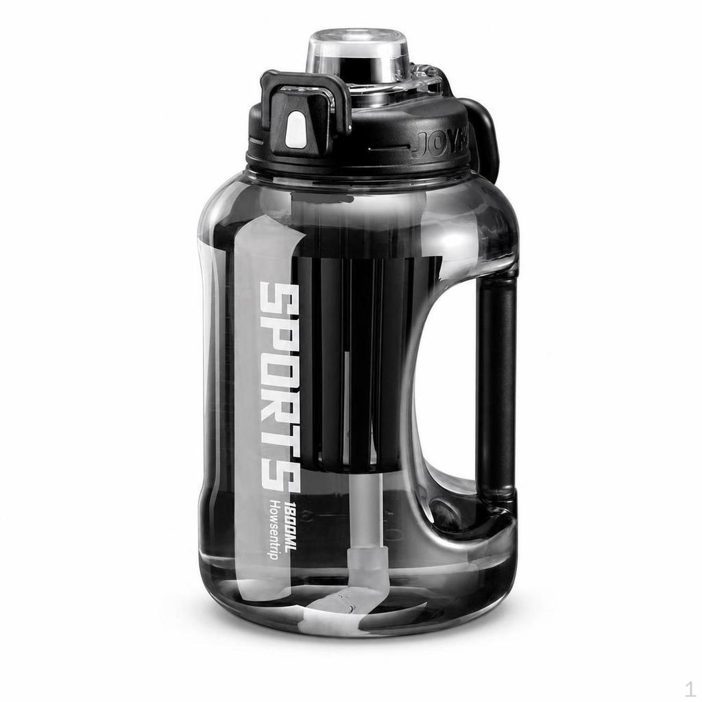 Large Capacity Water Bottle with Handle, Leakproof Tritan Sports Jug for Gym, Outdoor, and