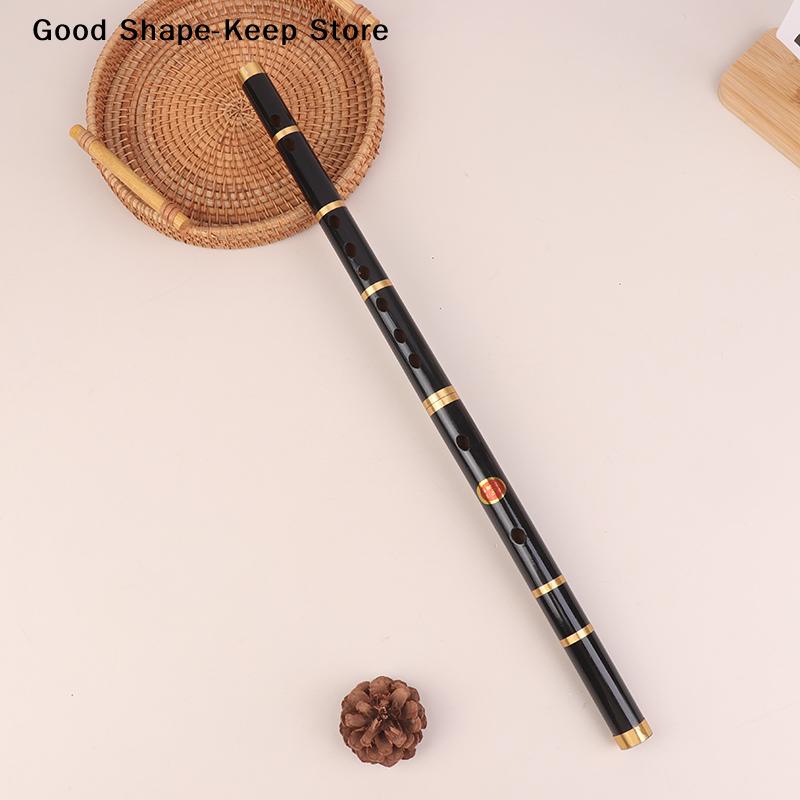 Handmade Bamboo Transverse Flute with 6 Holes F Key Folk Sound Lightweight Durable Musical Instrument for Beginners