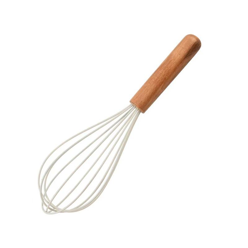 

12-Piece Silicone Kitchen Utensil Set with Beechwood Handles and Storage Bucket
