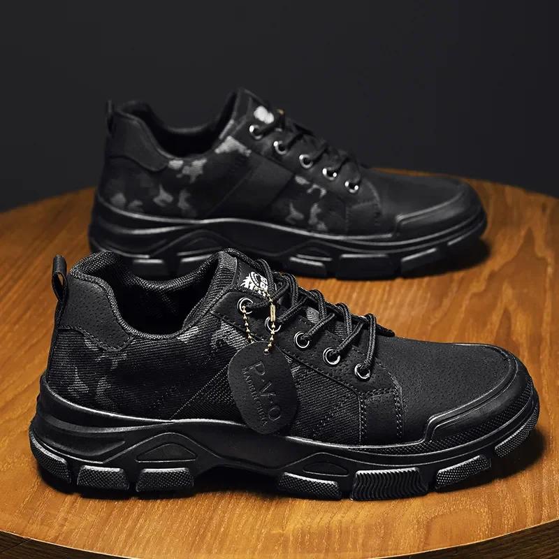 Fashion Camouflage Boots for Men Autumn Winter Platform Desert Boots Outdoor High-top Shoes Men Ankle Boots Buty Robocze Meskie