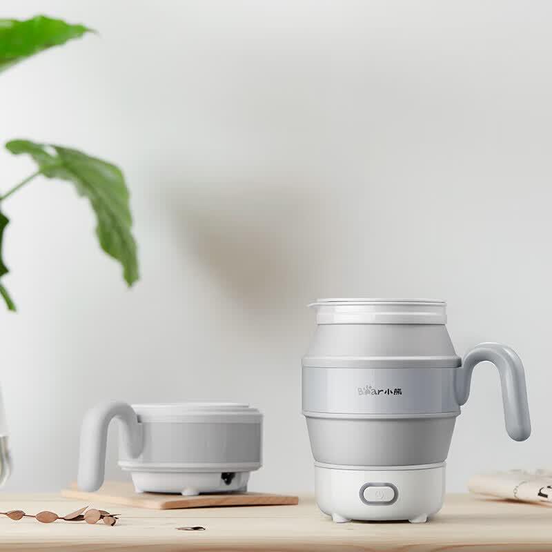 Bear Portable Foldable Travel Electric Kettle CN plug (adapter included)