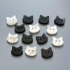 10 ks Černé knoflíky s koťátky Roztomilé knoflíky ve tvaru kočky Novinka pro DIY řemesla Dětské oblečení Dekorace Oděvní šicí potřeby
