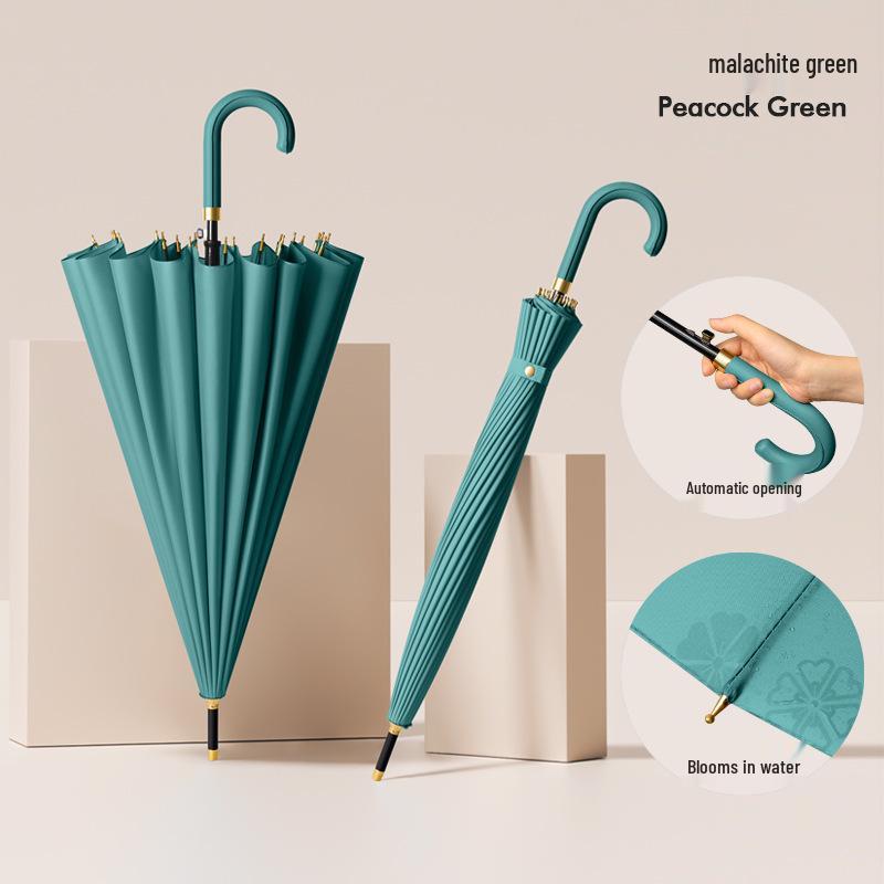 Extra-Großer Winddichter Automatischer Schirm mit 24 Rippen und Wasseraktiviertem Blühendem Design