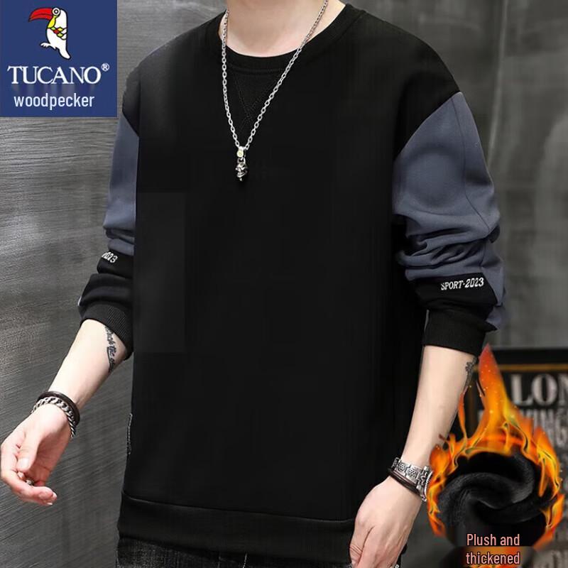 

TUCANO Men s Fleece Lined Round Neck Sweatshirt 5XL