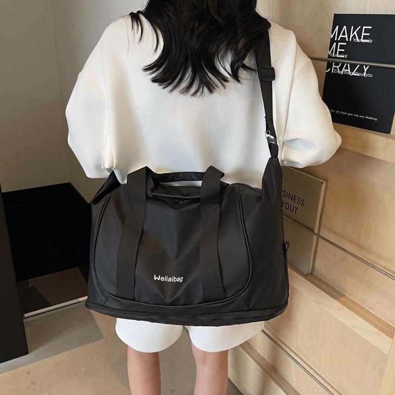 Portable Wet and Dry Separation Travel Bag Women's Large-capacity Outdoor Yoga Fitness Bag Lightweight Short-distance Expandable Duffel Bag