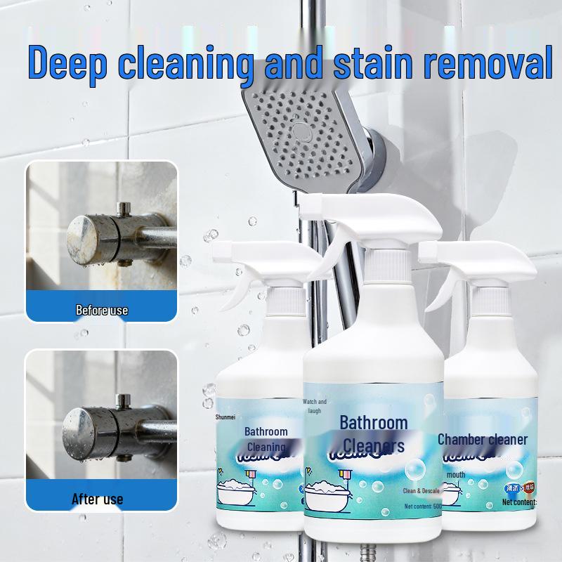 Powerful Bathroom Limescale Remover: Toilet, Shower, Glass, and Faucet Cleaner