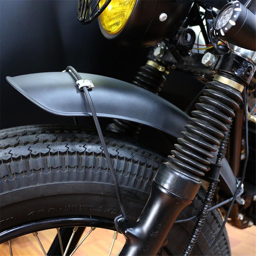 1Pcs Matte Black Metal Motorcycle Front Fender Protector Mudguard Cover For Honda Cg125 Gn125 Gs125 Motorcycle Retro Retrofit Fender