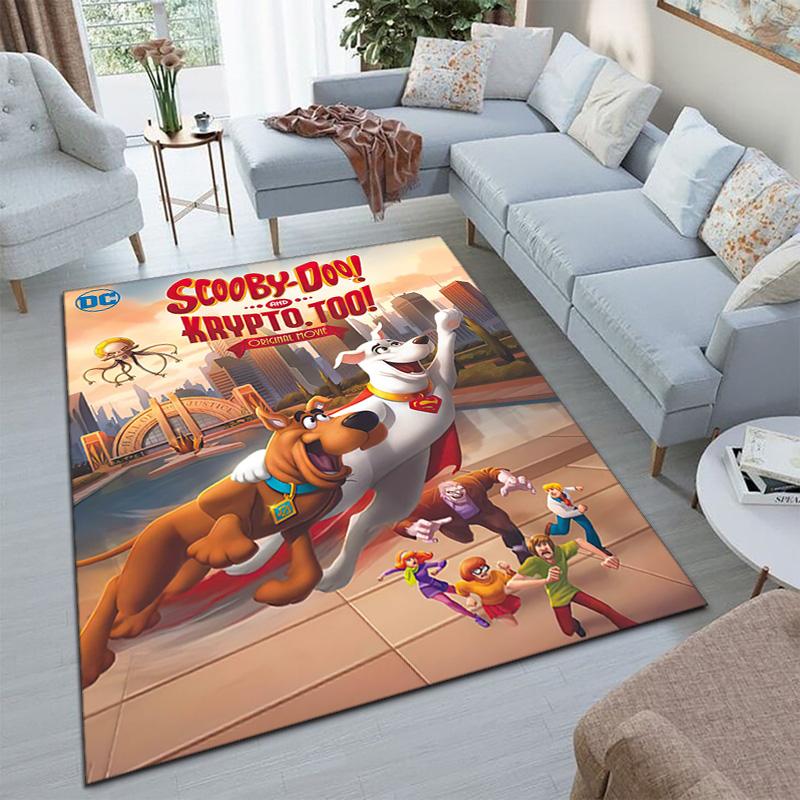 Halloween Cartoon Comedy Adventure Movie Scooby-Doo Carpet Is Suitable for Living Room and Bedroom Doormats Office Balcony Decorative Carpet V8