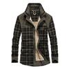 Winter Herrenjacke Plus Samt Dicke Herren Business Casual Mantel Baumwolle Hemd Große Größe Jacke