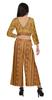 Moomaya Womena    S Crop Top Palazzo Set Printed 2 Piece Outfit Dress Ethnic