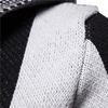Men's Hooded Solid Knit Patchwork Coat Jacket Cardigan Long Sleeve Tops Blouse