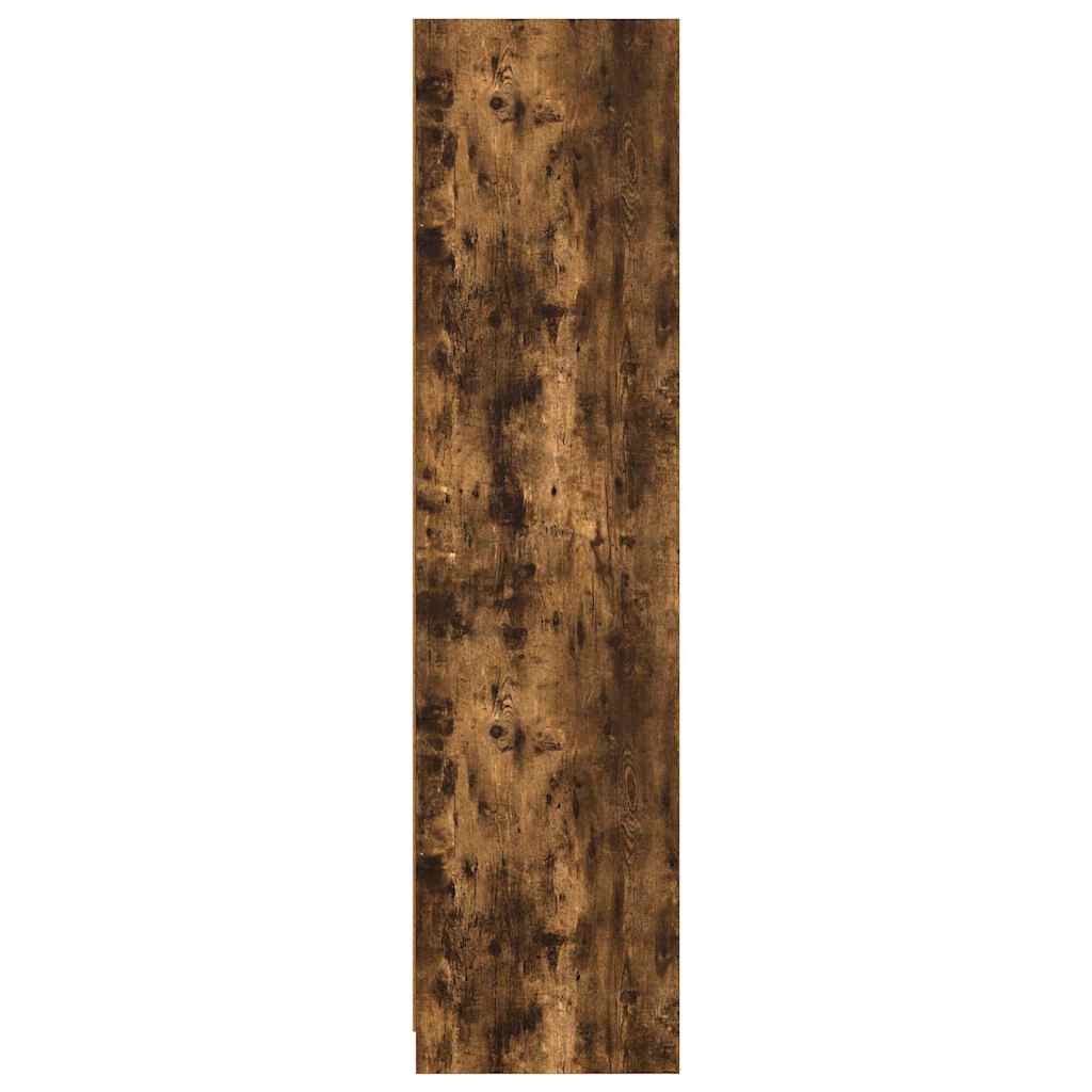 Wardrobe Smoked Oak Finish 100 x 50 x 200 cm Engineered Wood