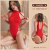 Three-point sexy underwear, uniform temptation, nightclub hip-wrapped onesie, open crotch free bikini sexy suit