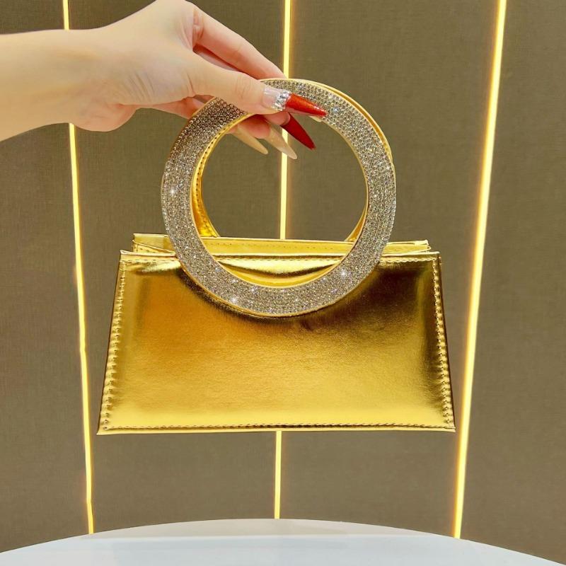 High-end Single-shoulder Bag, Fashionable Evening Bag, Elegant Dress Bag, Rhinestone Clutch Bag