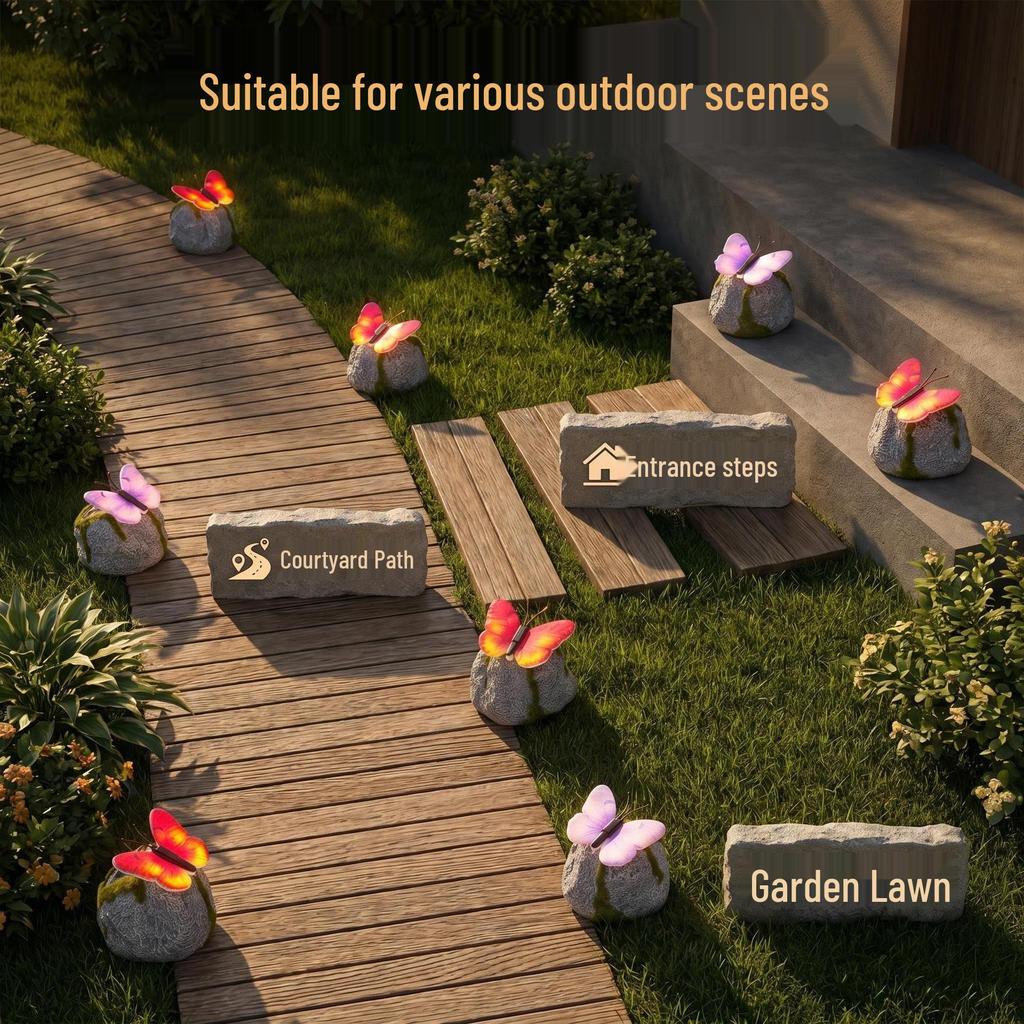 Fiberglass Butterfly Sculpture: Outdoor Garden & Lawn Decoration