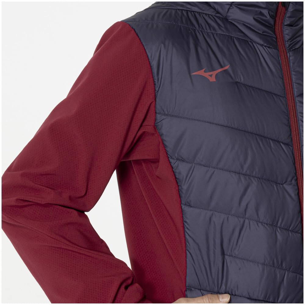 Mizuno Techfill Breath Thermo Training Gray 32MEB535 Jacket, Water-Repellent, Moisture-Wicking, Heat-Retaining, Washable, Windproof, Stone,