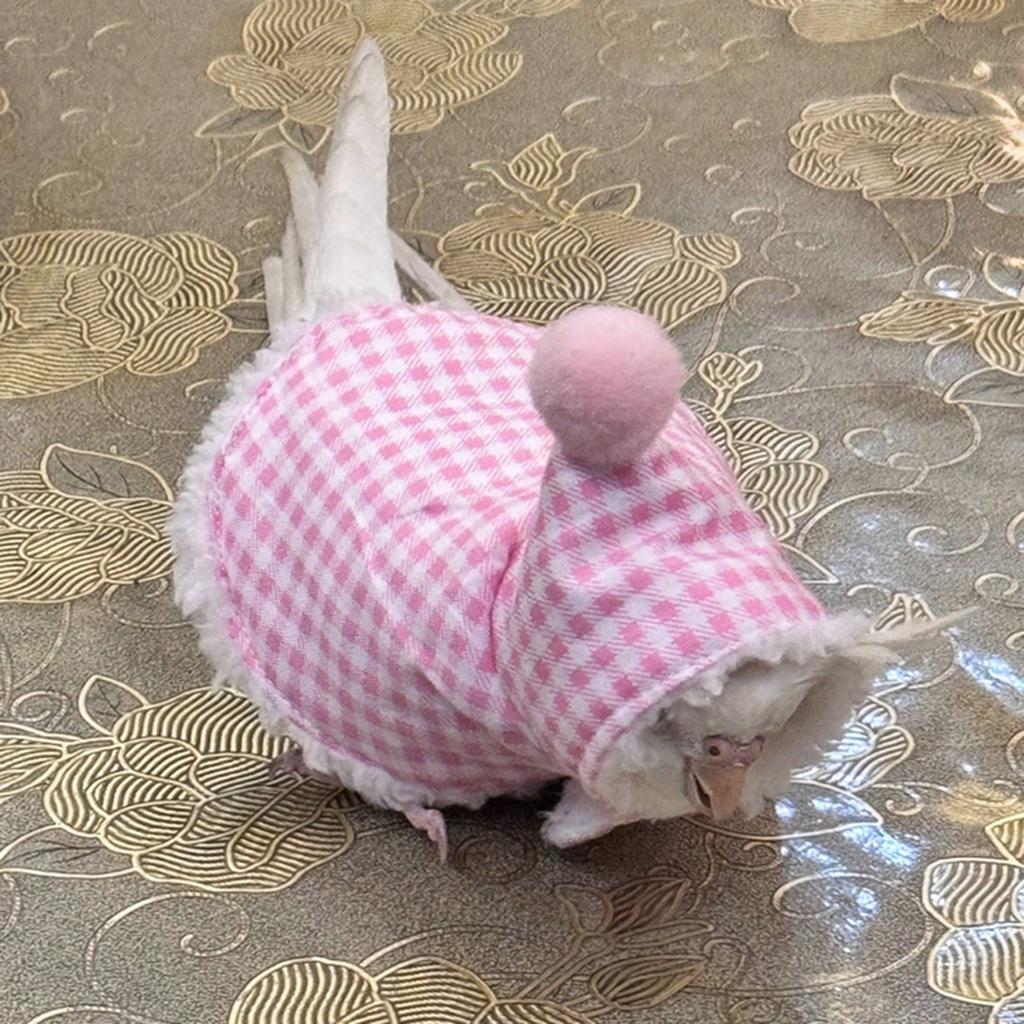 Soft Cotton Lined Bird Cloak for Parakeets Comfortable Stylish Parrot Winter Plaids Outfit for Indoor and Outdoor Use