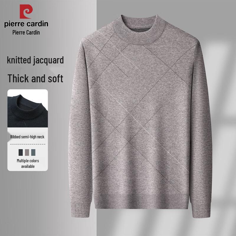 Pierre Cardin Men's Thick Round Neck Knitted Sweater