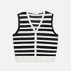 Broadcast Women's Striped V-Neck Knit Vest