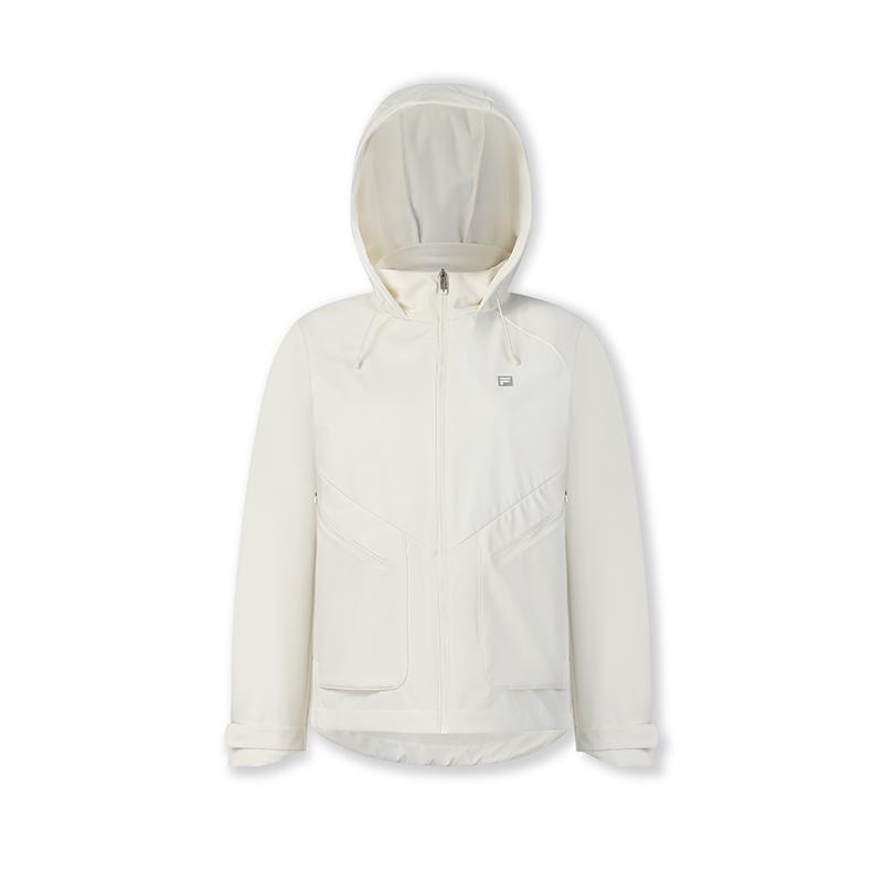 

New FILA Fitness Jackets & Coats Women s Vanilla White A11W441704F-IV 165/84A/M