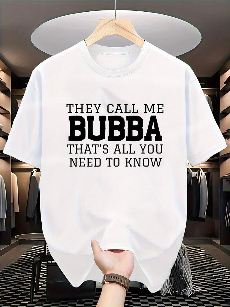 Funny "Just Because I'M Awake" Bubba-Themed T-Shirt - Unisex Casual Round Neck