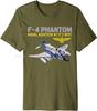 Oversized T-shirt Naval Aviation F-4 Phantom Jet Interceptor And Fighter-bomber Cotton Tshirt Unisex Tops Tees Men's Clothing
