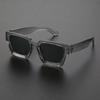 1PC Unisex Plastic Fashion Square Frame Sunglasses For Street Pography And Beach Trips Driving Accessories