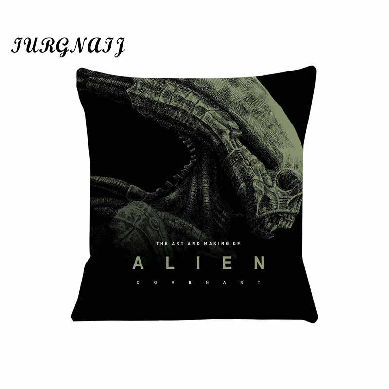 Horror Movie Alien Cushion Cover For Sofa Pillow Case Cover Seat Car Throw Pillowcase 45X45Cm For Home Decorative Sj-565